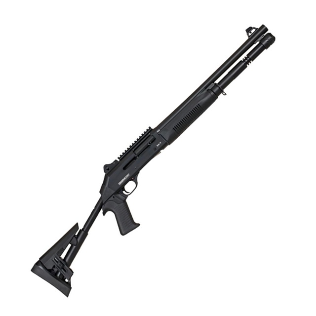SA-4, 12ga semi-automatic shotgun, M4 Clone, Black.